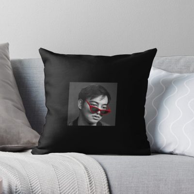 Joji Red Glasses Throw Pillow Official Joji Merch