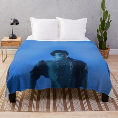 Joji In Tongues Blue Throw Blanket Official Joji Merch