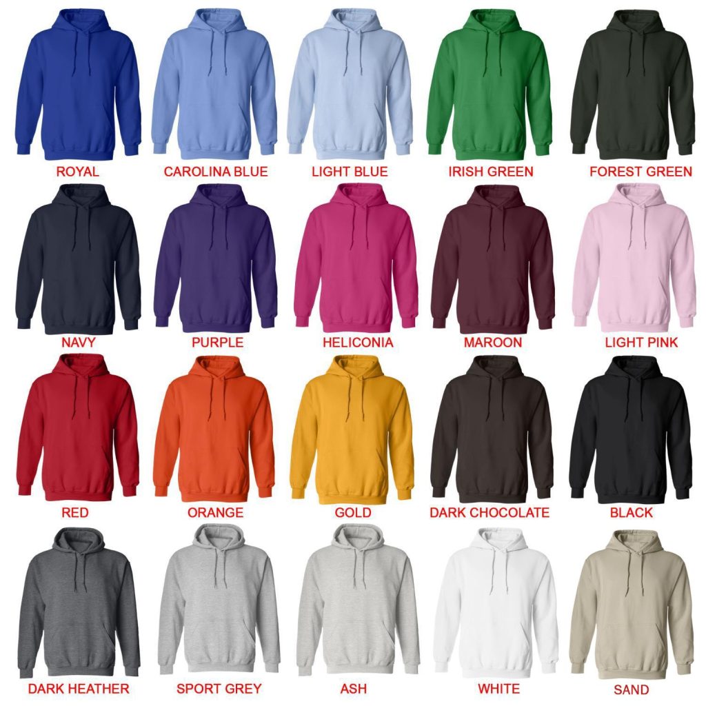 hoodie color chart - Joji Merchandise